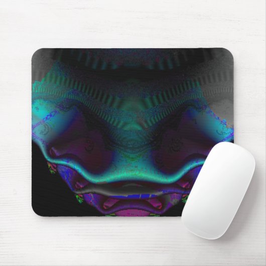 Tapis De Souris Mousepad crâne fractal (Avec souris)