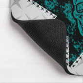 Tapis De Souris Mousepad crâne pointu (Turquoise) (Coin)