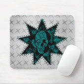 Tapis De Souris Mousepad crâne pointu (Turquoise) (Avec souris)