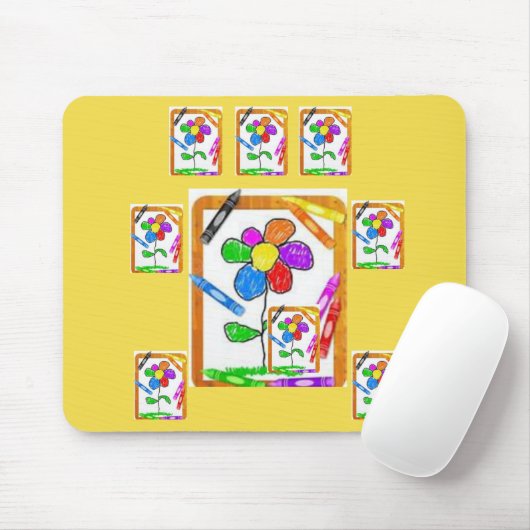 Tapis De Souris Mousepad Crayon (Avec souris)