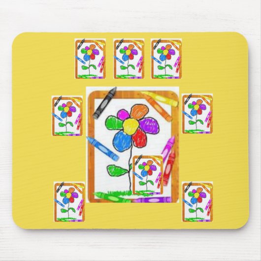 Tapis De Souris Mousepad Crayon (Devant)