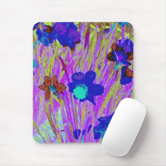 Tapis De Souris Mousepad 'Daffodils Violets' (Avec souris)