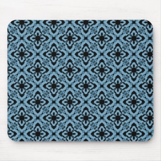 Tapis De Souris Mousepad Damas, bleu clair (Devant)