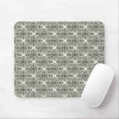Tapis De Souris Mousepad damassé, noir et blanc (Avec souris)