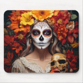 Tapis De Souris Mousepad dame au crâne (Devant)