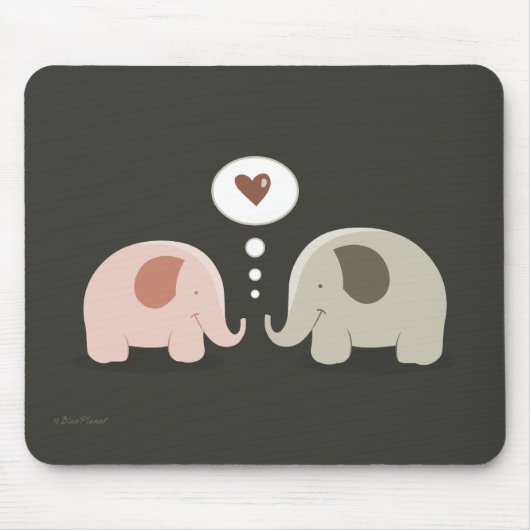 Tapis De Souris Mousepad d'âme s?ur d'éléphants (Devant)
