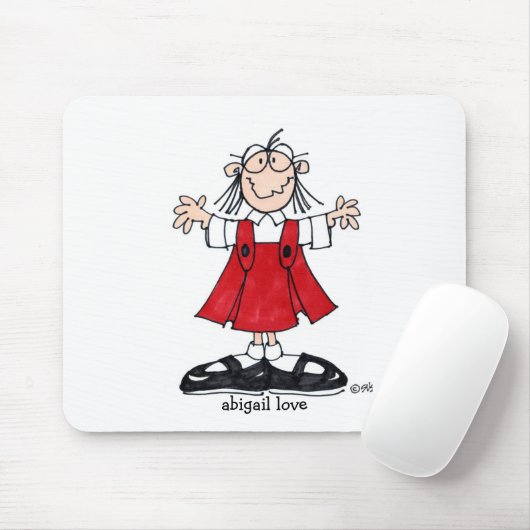 Tapis De Souris mousepad d'amour d'Abigaïl (Avec souris)