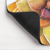 Tapis De Souris Mousepad d'aquarelle de Graptopetalum (Coin)