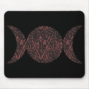 Tapis De Souris Mousepad d'arrière - plan de noir de déesse