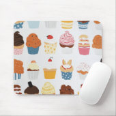Tapis De Souris Mousepad d'assortiment de petits gâteaux (Avec souris)