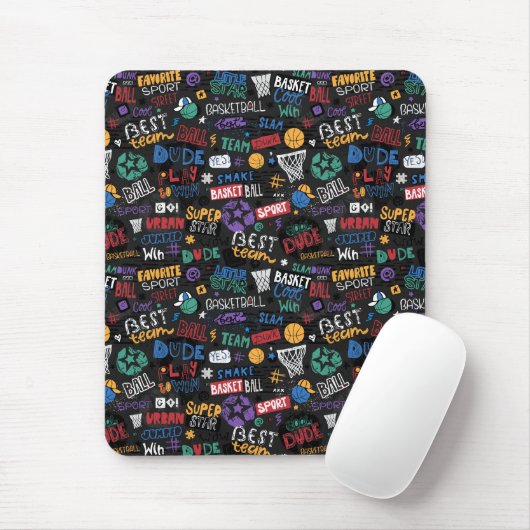 Tapis De Souris Mousepad de basket (Avec souris)
