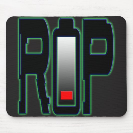 Tapis De Souris Mousepad de batterie RIP (Devant)