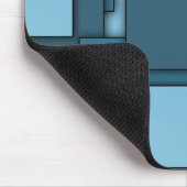 Tapis De Souris Mousepad de bleu de Multi-Rectangle (Coin)