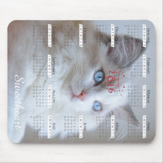 Tapis De Souris Mousepad de Boris SugarPuffs avec le calendrier