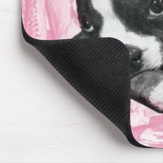 Tapis De Souris Mousepad de Boston Terrier (Coin)