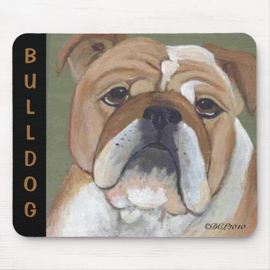 Tapis De Souris Mousepad de bouledogue (Devant)