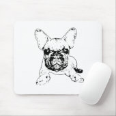 Tapis De Souris mousepad de bouledogue français (Avec souris)