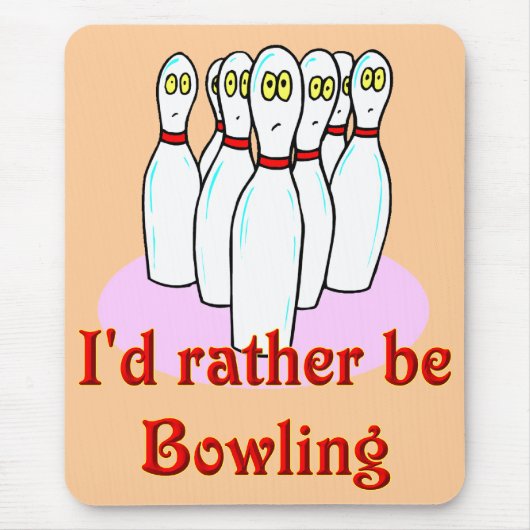 Tapis De Souris mousepad de bowling (Devant)