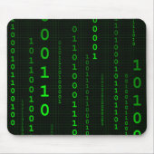 Tapis De Souris Mousepad de carré de code binaire (Devant)