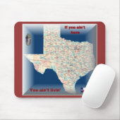 Tapis De Souris mousepad de carte du Texas (Avec souris)