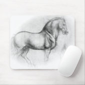 Tapis De Souris Mousepad de cheval de Léonard de Vinci (Avec souris)