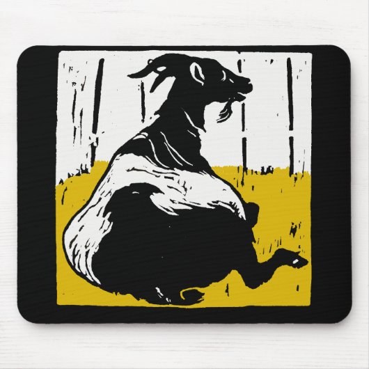 Tapis De Souris Mousepad de chèvre de coupe victorienne (Devant)