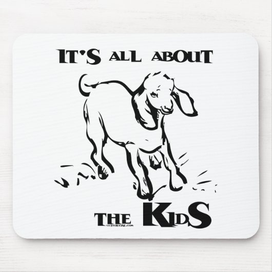 Tapis De Souris Mousepad de chèvre mignonne et drôle (Devant)