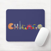 Tapis De Souris Mousepad de Chicago (Avec souris)