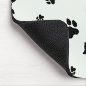Tapis De Souris mousepad de chiens et d'empreintes de pas (Coin)
