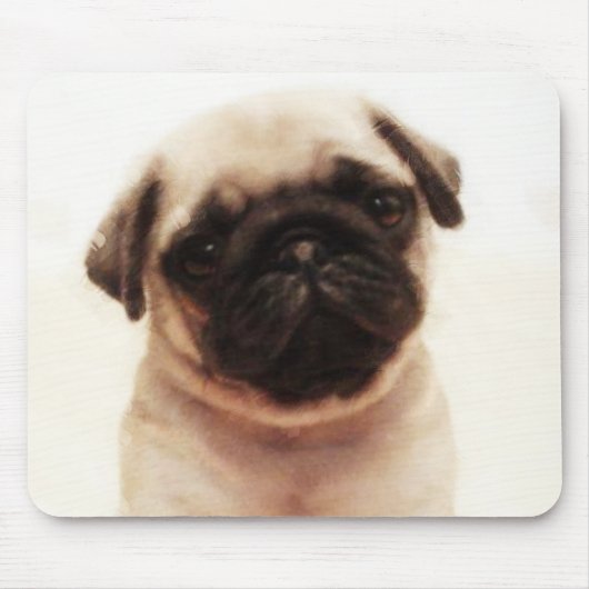 Tapis De Souris Mousepad de chiot de carlin (Devant)
