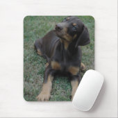 Tapis De Souris Mousepad de chiot de dobermann (Avec souris)