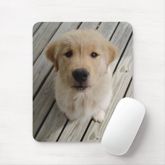 Tapis De Souris Mousepad de chiot de golden retriever (Avec souris)