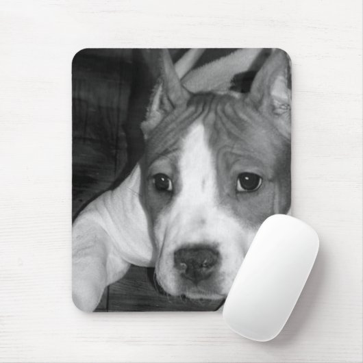 Tapis De Souris Mousepad de chiot de Pitbull (Avec souris)