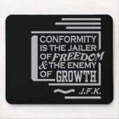 Tapis De Souris Mousepad de citation de JFK (Devant)