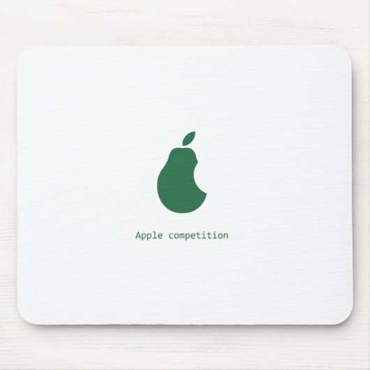 Tapis De Souris mousepad de concurrence-poire de pomme (Devant)