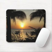 Tapis De Souris Mousepad de coucher du soleil (Avec souris)