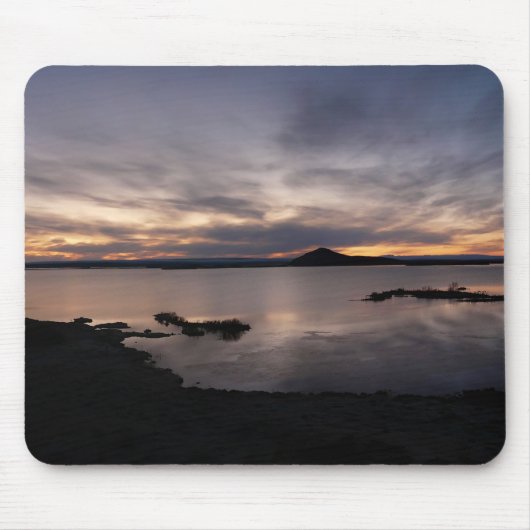 Tapis De Souris Mousepad de coucher du soleil de Myvatn de lac (Devant)
