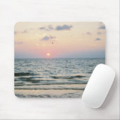 Tapis De Souris Mousepad de coucher du soleil de plage de (Avec souris)