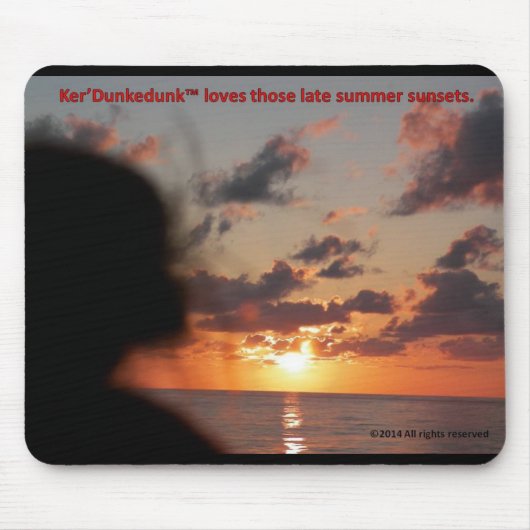 Tapis De Souris Mousepad de coucher du soleil d'ours de (Devant)