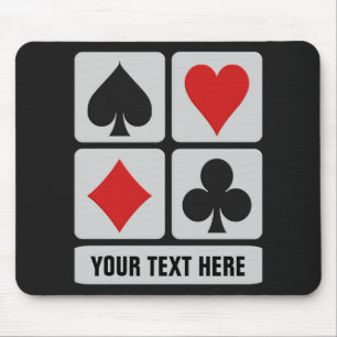 Tapis De Souris Mousepad de coutume de joueur de carte