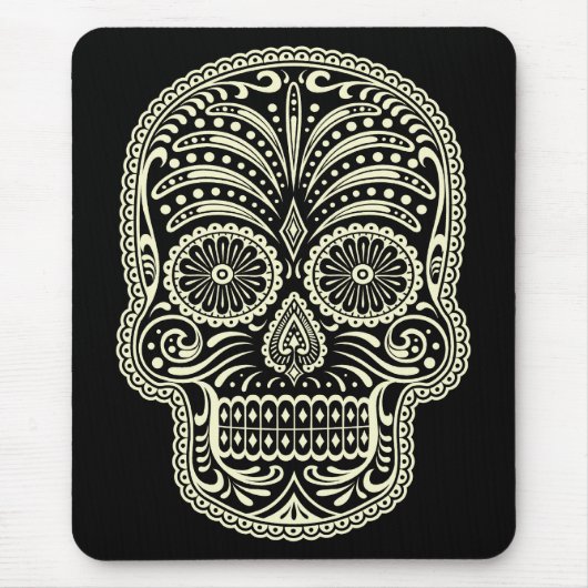 Tapis De Souris Mousepad de crâne de sucre (Devant)