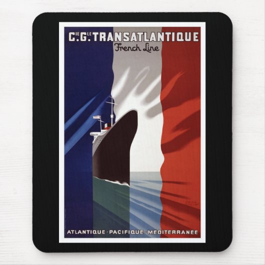 Tapis De Souris Mousepad de croisière de Vieux Monde (Devant)