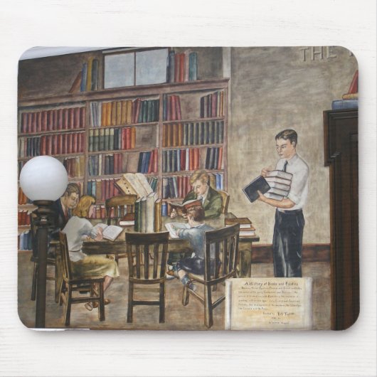 Tapis De Souris Mousepad de ~ des peintures murales 8 de WPA (Devant)