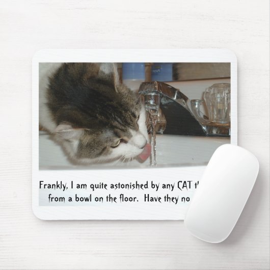 Tapis De Souris Mousepad de diva de chat (Avec souris)