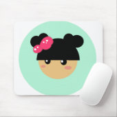 Tapis De Souris mousepad de fille de kawaii (Avec souris)