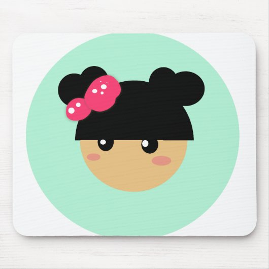 Tapis De Souris mousepad de fille de kawaii (Devant)