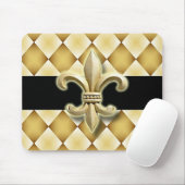 Tapis De Souris Mousepad de Fleur de Lis (Avec souris)