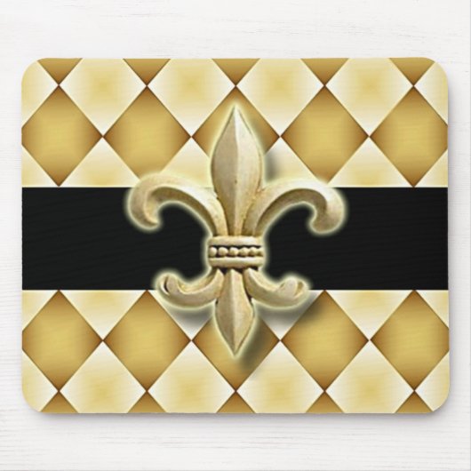 Tapis De Souris Mousepad de Fleur de Lis (Devant)