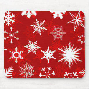 Tapis De Souris Mousepad de flocons de neige de Noël