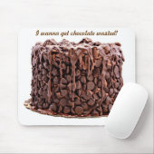 Tapis De Souris Mousepad de gâteau gaspillé par chocolat (Avec souris)
